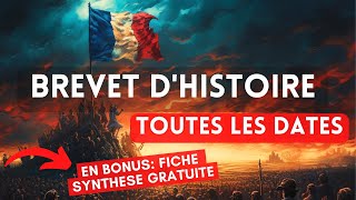 Toutes les dates à savoir pour le brevet dhistoire [upl. by Viveca]