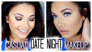 Casual Date Night Makeup  UD Naked SMOKY Palette [upl. by Leahcimsemaj830]