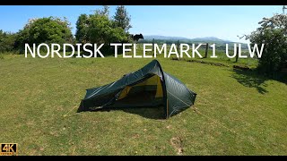 Nordisk Telemark 1 LW Tent  My FIRST Wild Camping SETUP [upl. by Dez]