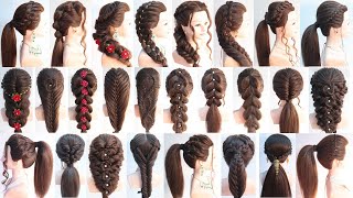 26 superior ponytail hairstyle for girls  hairstyle for outgoing  hairstyle for summer season [upl. by Buskirk]