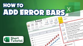 How to add error bars in excel 2024  Initial Solution [upl. by Venezia717]