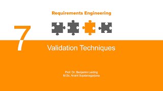 Requirements Engineering  L07 Validation  Part 3  Validation Techniques [upl. by Brendan720]