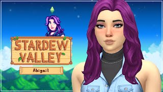 The Sims 4  Stardew Valley Create A Sim  Abigail [upl. by Lynch354]