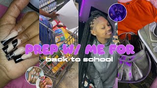 Back To School Prep  Maintenance Vlog  hair nails supply shopping packing  more [upl. by Casimire]