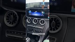 MercedesBenz W205 Digital Cluster  CARBON Fiber Steering Wheel with large Android Stereo [upl. by Nekial761]