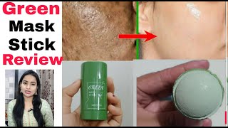 Green Mask Stick Real Review  Mengsiqi Green Mask Stick [upl. by Anitsrihc]