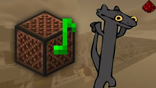 Toothless Dancing Minecraft Note Block Cover [upl. by Aushoj]