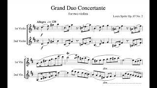 Louis Spohr  Duo Concertante 1st Movement Sheet Music [upl. by Goodkin]