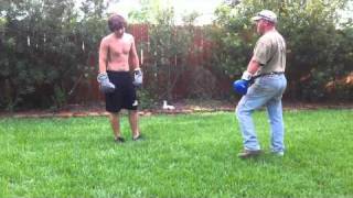 Boxing Dad vs Son [upl. by Esinyt871]