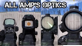 All AfterMarket Parts AMPS Optics Showcase in Warzone Mobile [upl. by Htiffirg]