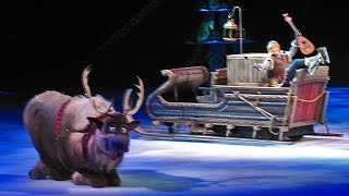 Kristoff and Sven skate and sing in Frozen Disney on Ice show debut in Orlando [upl. by Merari]