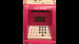 How to use a toy ATM Bank [upl. by Oynotna]