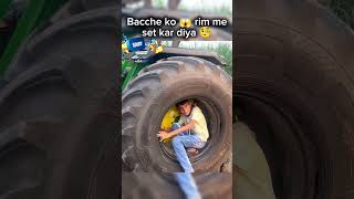 Bacche ko 😱 rim ne fit kar diya 🧐 trending shorts youtubeshorts [upl. by Hcurob]