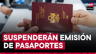 Migraciones suspenderá emisión de pasaportes este 30 de agosto [upl. by Imuy536]