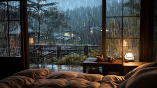 【4M】 Soothing Rain Sounds🌧️  Come in to the bed and close your eyes to feel the rain😴 [upl. by Llenrag]