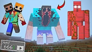 I Found Horror Golem 😱 in Minecraft [upl. by Abdul499]