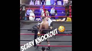 Scary Knockout boxing boxingshorts viralshorts wow [upl. by Rellek]