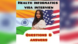 Health Informatics  student visa interview question amp answers [upl. by Parnell]