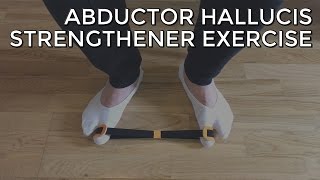 Abductor Hallucis Strengthener Exercise  Stops Bunion Progression [upl. by Langdon128]