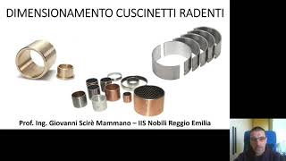 Dimensionamento cuscinetti radenti [upl. by Bat]