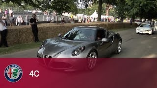 Alfa Romeo  4C – The exclusive preview at Goodwood 2013 [upl. by Noiek]