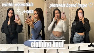 winter essentials clothing haul  building an aesthetic for the new year  fashion nova [upl. by Laroy590]