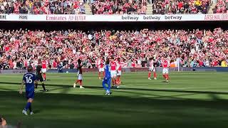 Arsenal vs Leicester city North London forever song amazing atmosphere [upl. by Maice]