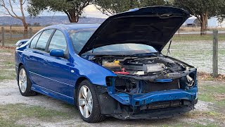 Pickles Salvage Auction Purchase Getting The BF XR6 Ready For Its First Roadworthy Inspection [upl. by Enaj295]