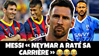 MESSI « NEYMAR A RATÉ SA CARRIÈRE » 😂😂😂😂 [upl. by Quintessa]