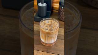 starbucks iced caramel macchiato at home🫣☕️ espresso coffeebar coffeedrink homebarista coffee [upl. by Phail]