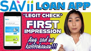 Savii Salary Loan App First Impression  It is not for Everybody [upl. by Lohse]