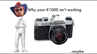 Why your Pentax K1000 isnt firing [upl. by Anivlac]