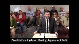 Standish Planning Board 09 09 24 [upl. by Imot]