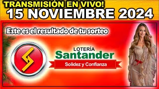 Resultado LOTERIA DE SANTANDER del VIERNES 15 de noviembre 2024 [upl. by Abixah]