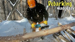 Log Debarking Has Never Been Easier Testing Log Peeler Disc [upl. by Kcirneh]