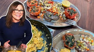 How to Make Minute Steaks Eggs and Broiled Garlic amp Herb Stuffed Tomatoes  BLD Meal  Rachael R… [upl. by Vivi]