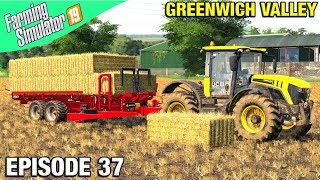 AUTOLOADING BALES Farming Simulator 19 Timelapse  Greenwich Valley FS19 Ep 37 [upl. by Yblek]