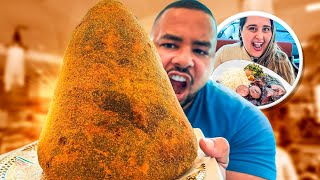 COXINHA DE FEIJOADA GIGANTE  BUGANDO A PADARIA [upl. by Saffier]