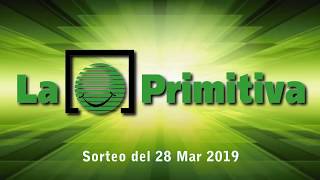 La Primitiva comprobar el sorteo de hoy jueves 28 de marzo del 2019 [upl. by Rofotsirk448]