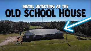 Metal Detecting At The Old School House Silver Coins Jewelry amp More [upl. by Tav]