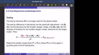 684010142 Ch3  Overdispersion  Estimation amp Testing [upl. by Hpesojnhoj475]