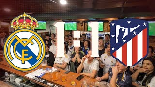 MADRID DERBY 11 Real Madrid fans reaction Peña Madridista NYC [upl. by Nirrac468]