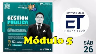 CURSO ESPECIALIZADO EN GESTIÓN PÚBLICA Y DERECHO ADMINISTRATIVO  ILET  ADILSON CASTILLO MIRANDA II [upl. by Kohsa654]