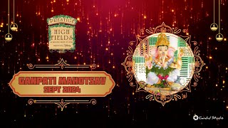 Prestige Highfields Ganpati Mahotsav 2024 Highlights [upl. by Adrell]