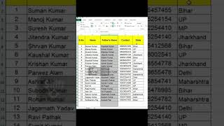 To quickly move columns in Excel without overwriting existing data  shorts [upl. by Mauldon]