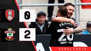 HIGHLIGHTS Rotherham United 02 Southampton  Championship [upl. by Eachelle]