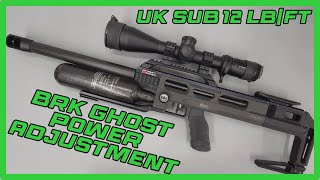 Power adjustment on the BRK Ghost sub12 lbft [upl. by Dahraf]