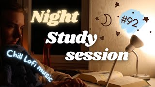 1Hour Study With Me at Night🌙 Lofi Chill Music🎵 255 Pomodoro Timer  Study Motivation Quotes ✨ [upl. by Parfitt]