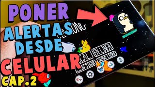 🟢Como PONER Alertas Desde CELULAR en tus DIRECTOS📱2021 COLOCAR alertas en celular para STREAMS😎🔥 [upl. by Ellenad]