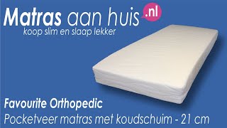 Pocketveer matras met koudschuim type Favourite Orthopedic  Matrasaanhuisnl [upl. by Ashley]